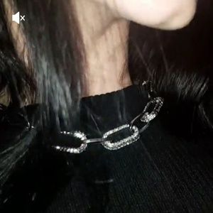 chain link diamond necklace